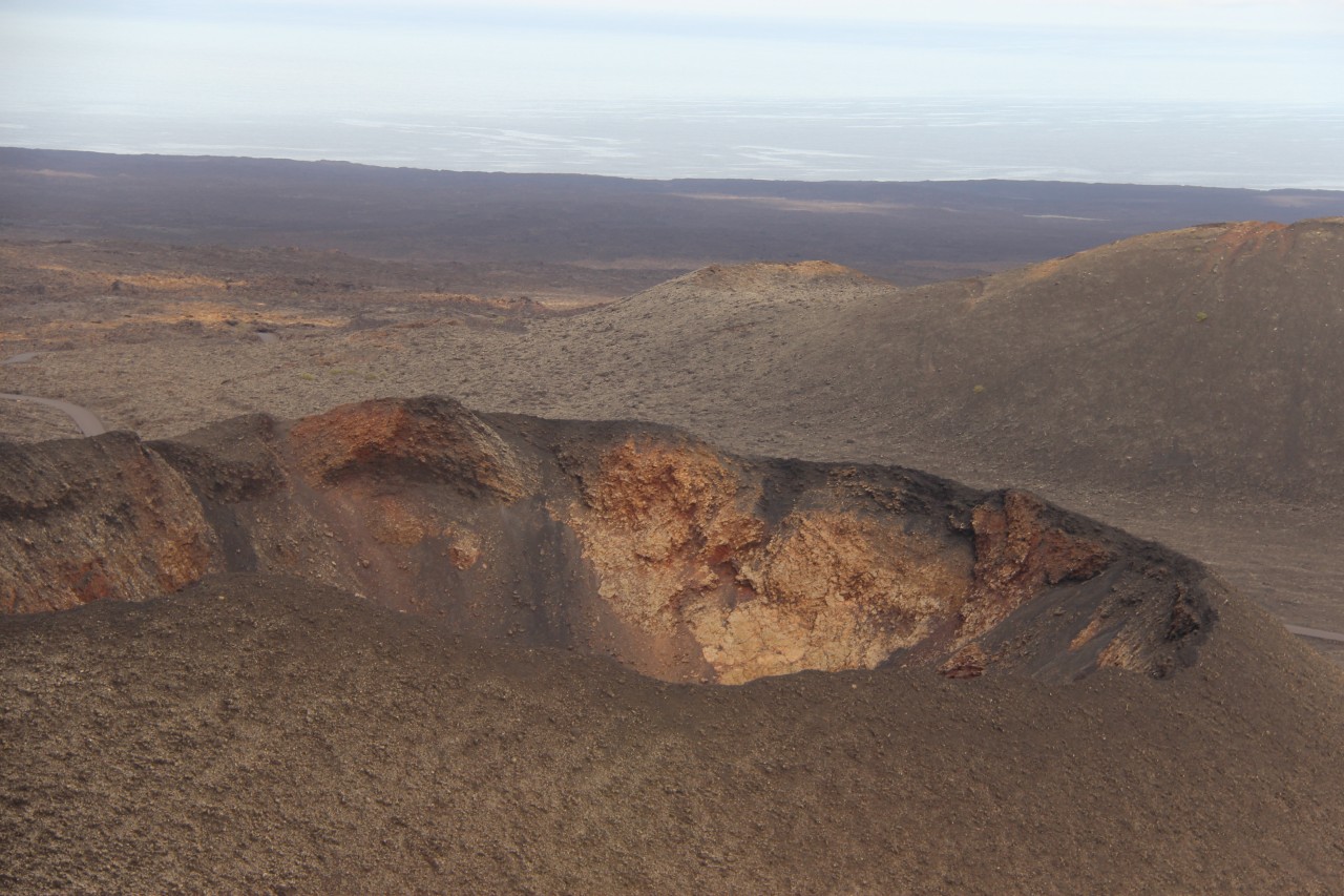 The black lava landscape of Lanzarote - Timanfaya