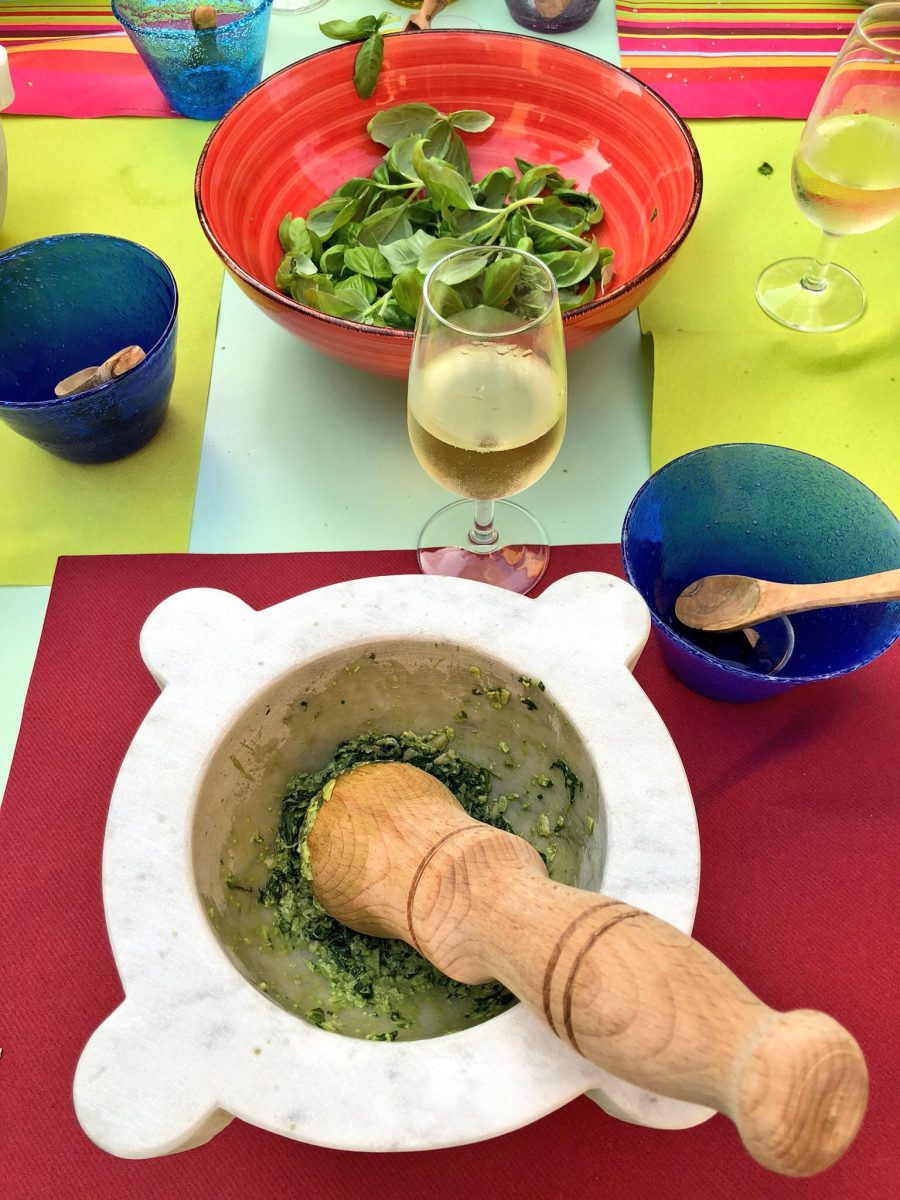Pesto genovese al mortaio
