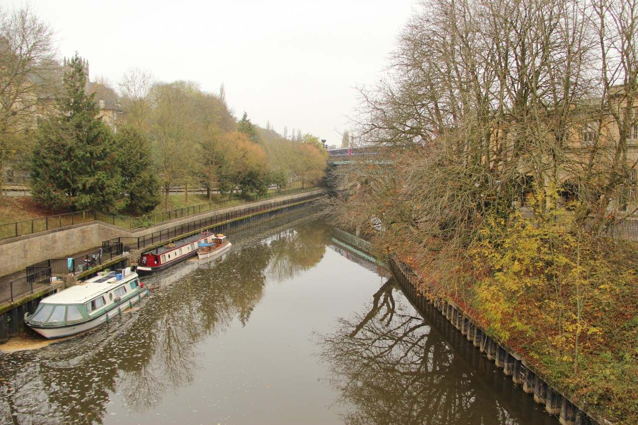 The River Avon and gardens in Bath