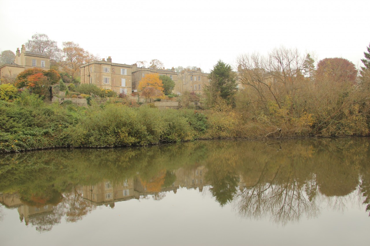 The River Avon and gardens in Bath