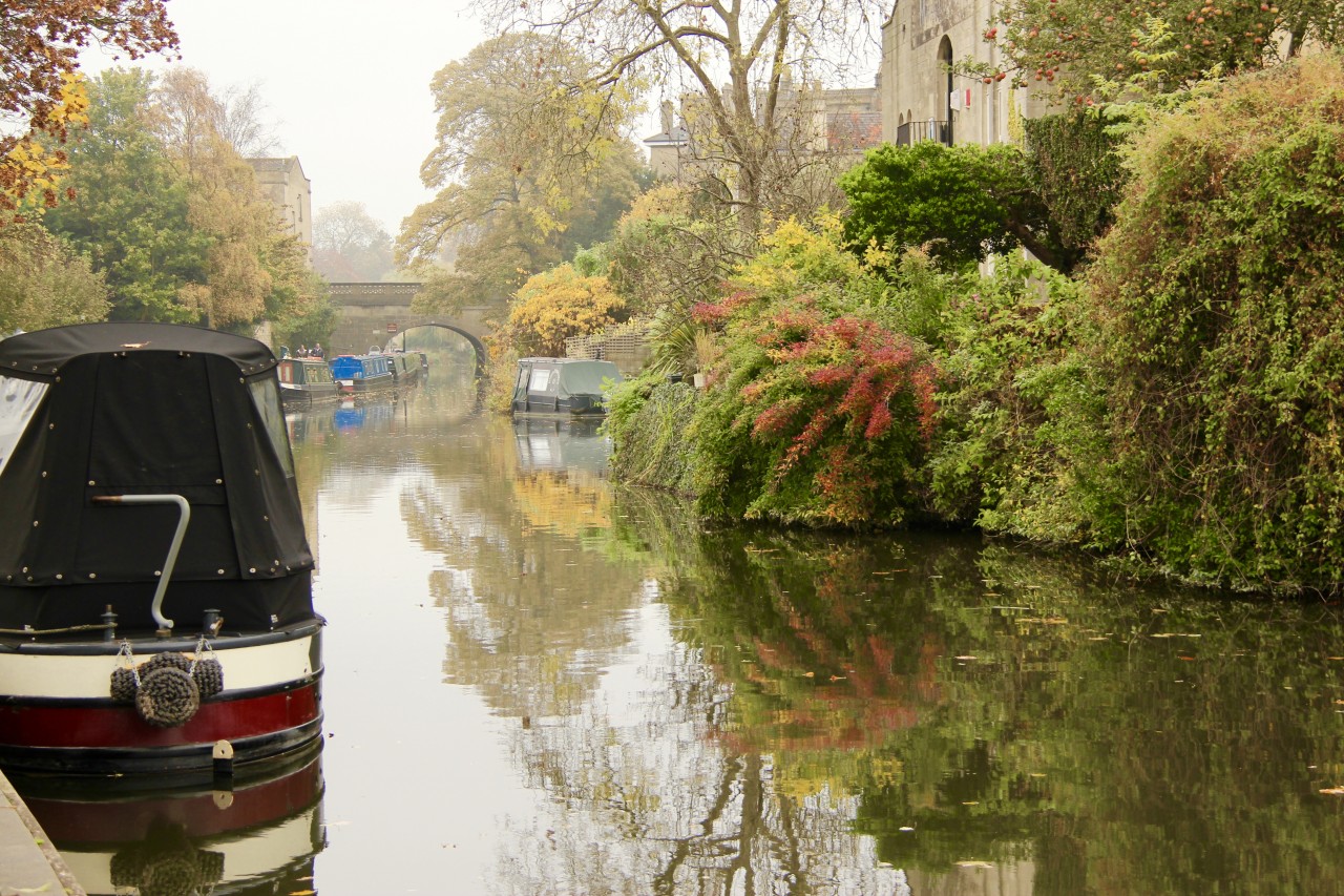 The River Avon and gardens in Bath