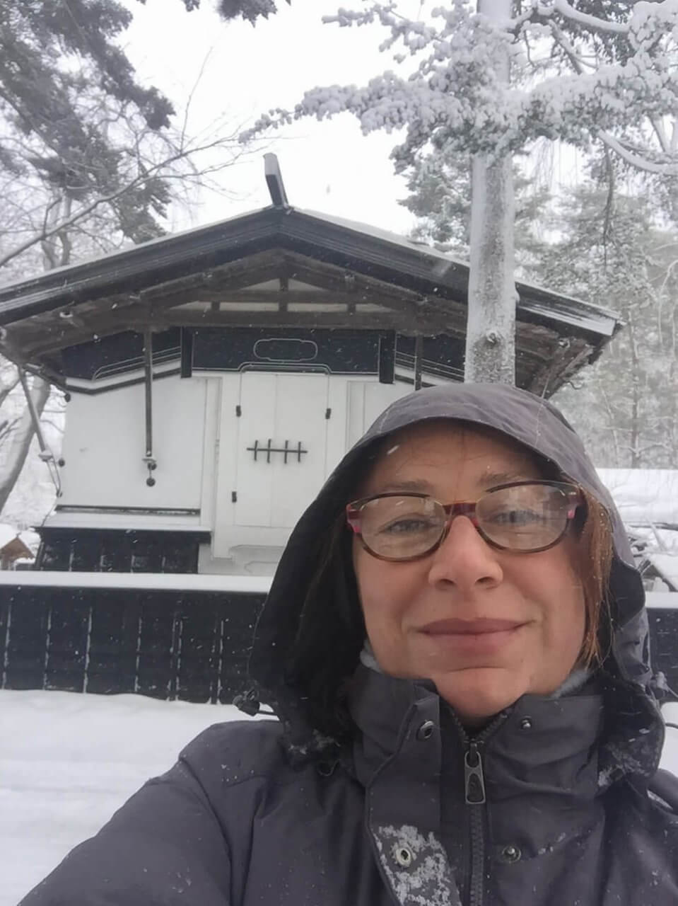 Silvia Moggia travelling solo in the Hokkaido