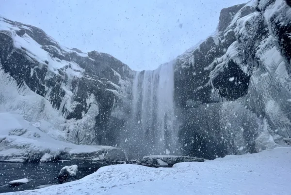 Dettifoss waterfall in northeast Iceland, one of Europe's most powerful waterfalls