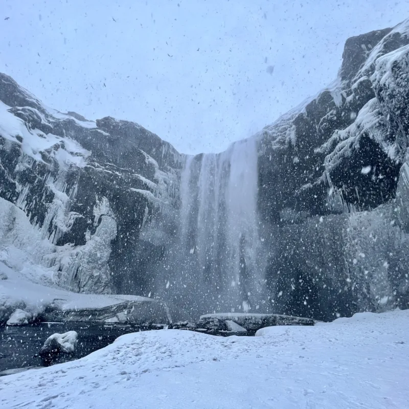 Dettifoss waterfall in northeast Iceland, one of Europe's most powerful waterfalls