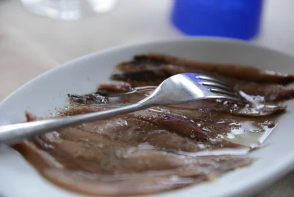 Salted anchovies of Monterosso