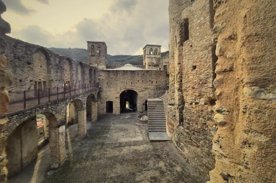 The ruins of the Doria castle above Dolceacqua